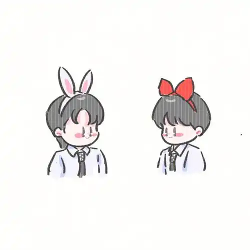 兔兔耳刘耀文蝴蝶结宋亚轩78文轩豆豆眼