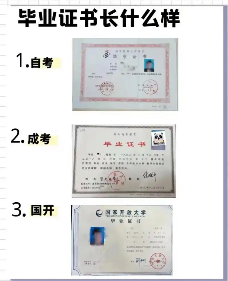 有了现在国家提升学历的方式主要有3种形式,自考,成考和国家开放大学