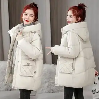 优衣库冬天胖妹妹大码羽绒服女200斤显瘦中长款女秋