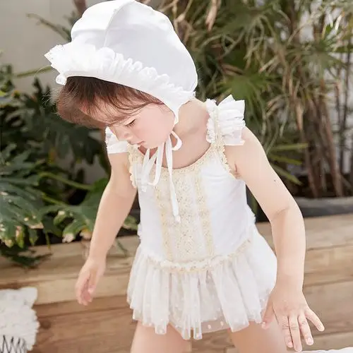 韩国新款儿童泳衣女分体比基尼婴幼儿宝宝泳装温泉度假女童游泳衣