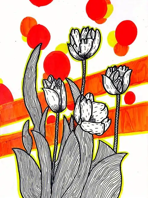 进行新阶段学习,锻炼线描能力和复杂造型2.学习装饰画绘画方法3.