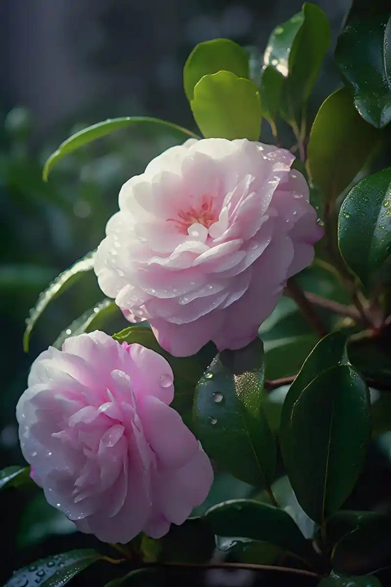 请你欣赏看一眼就忘不掉的山茶花.#好看的花一定要分享给你 # - 抖音