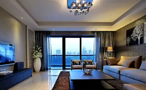 华侨城200平米房子现代风格装修设计案例