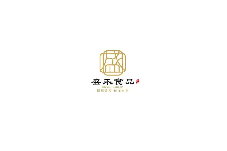 盛禾食品-logo设计浙江绍兴食品行业品牌时尚简约图形logo案例-匠派