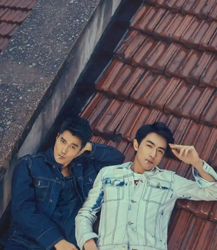 林更新赵又廷时尚杂志封面帅气写真图片