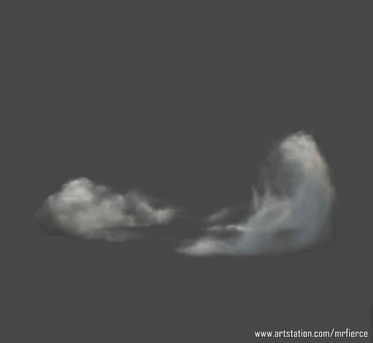 artstation - 日常实践 - 烟雾爆炸,alexandr romashov