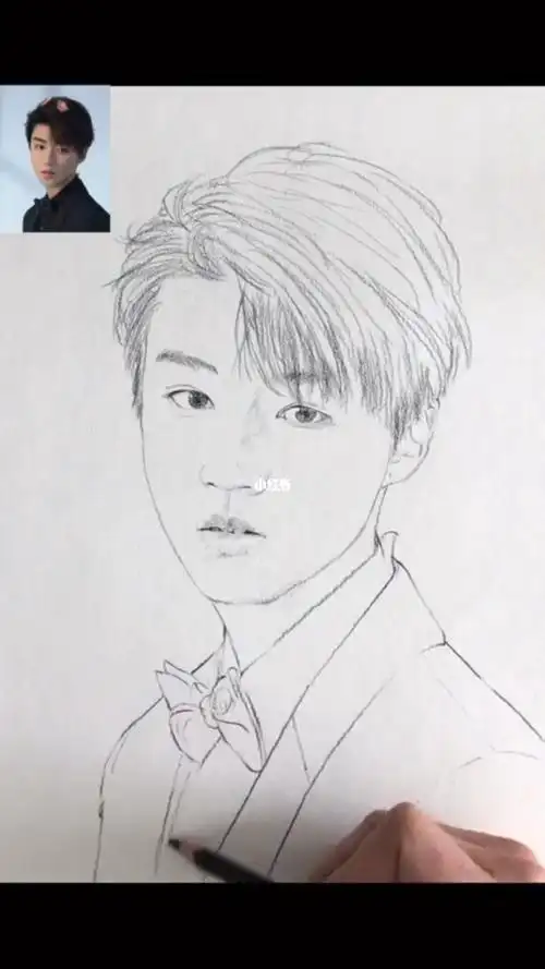 人物素描  #王俊凯  ##人物速写