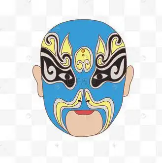 传统国粹京剧脸谱插画