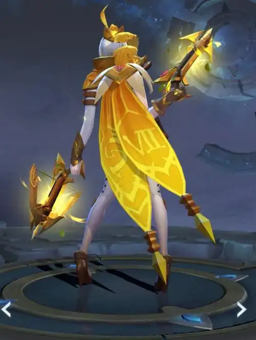 白发白丝的凯尔特女王结束了第一系列黄金专属皮肤,在虞姬的皮肤中