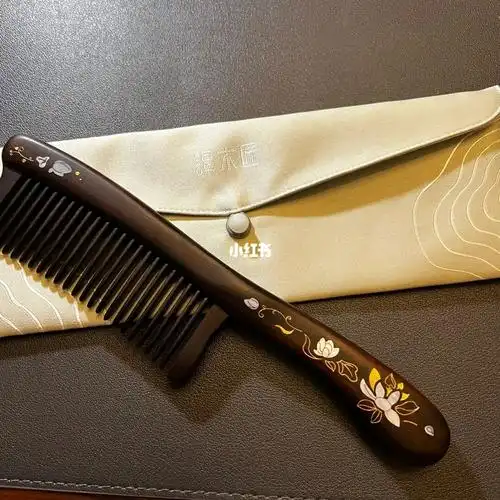 谭木匠莲语黑檀木梳78老爸送的