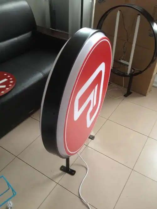 亮点阳光 圆形亚克力户外灯箱 厂家直供