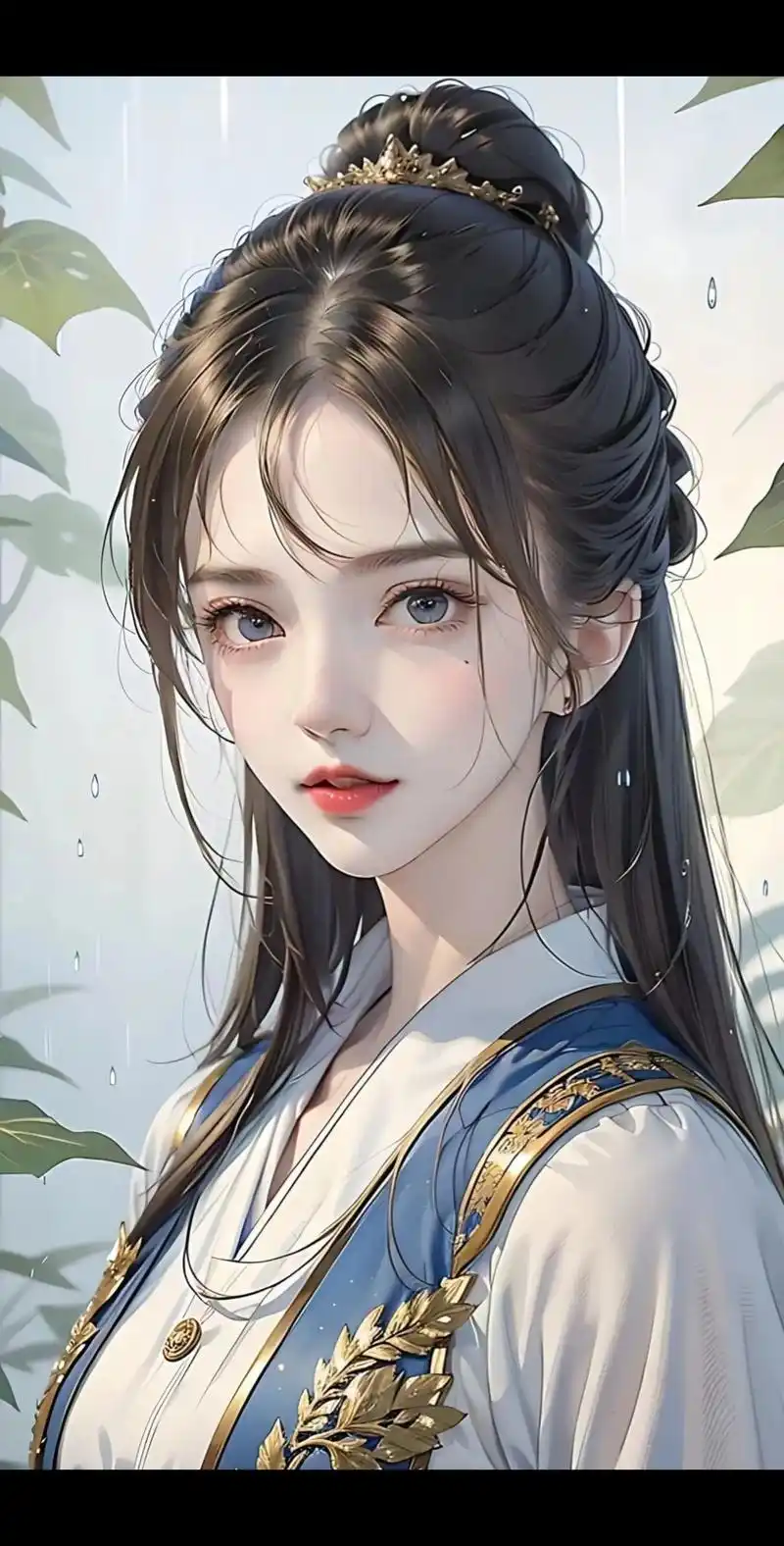 蓝色古风国韵女侠客.#古风 #古风头像 #国风古韵 - 抖音