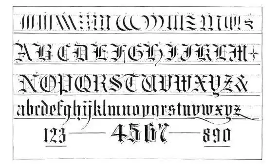 请问谁有英文的圆体字母表?有的,请用图回答.