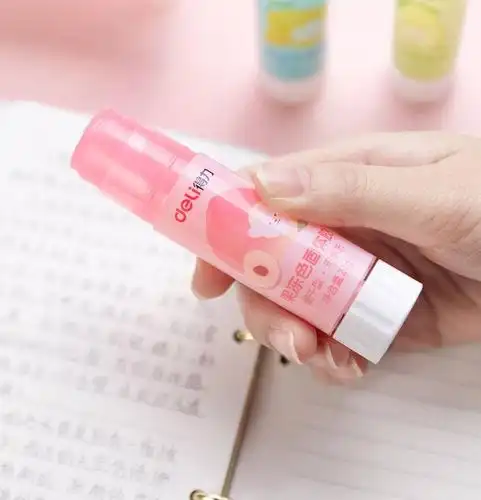 得力果冻色固体胶棒小学生手工胶水无甲醛可爱儿童固体胶美术用品