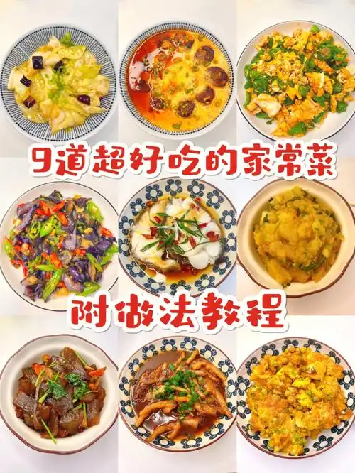 9道家常菜合集简单美味60附做法教程