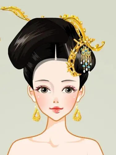 古代女子发型头饰