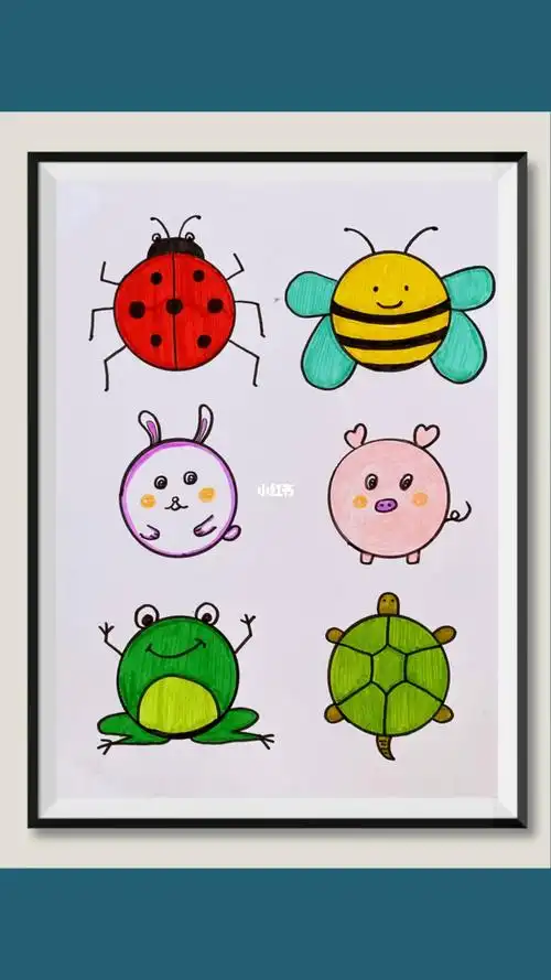 幼儿创意美术  #一起学画画  #有趣的创意  #儿童创意简笔画  #原来