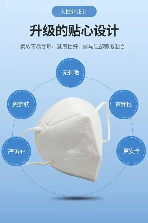 厂家kn95口罩 n95口罩现货熔喷布防尘防护透气面罩厂家非医用现货