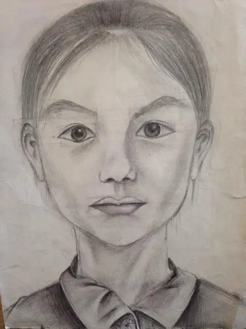 七年级学生自画像作品