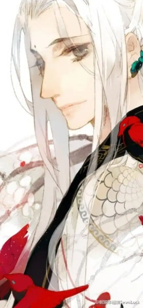 古风 美男 妖孽 白发