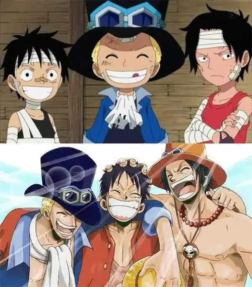 海贼王中帅气三兄弟的现状,艾斯遗憾离场,萨博荣耀归来!_路飞