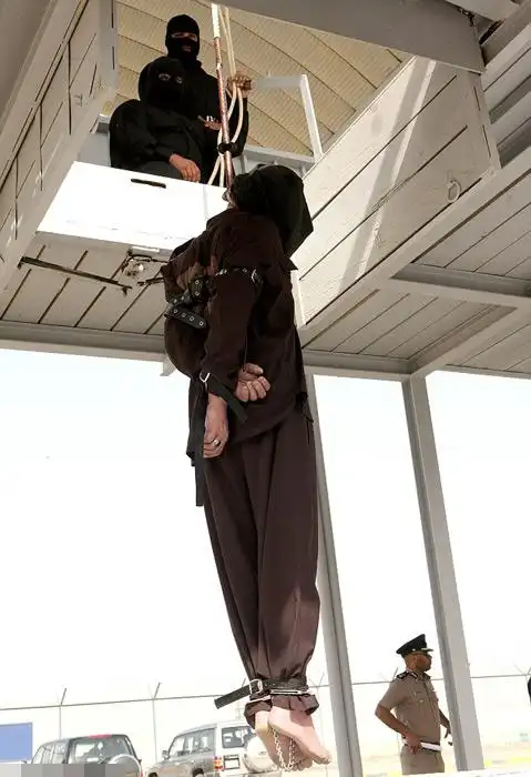 图为被执行死刑的囚犯.