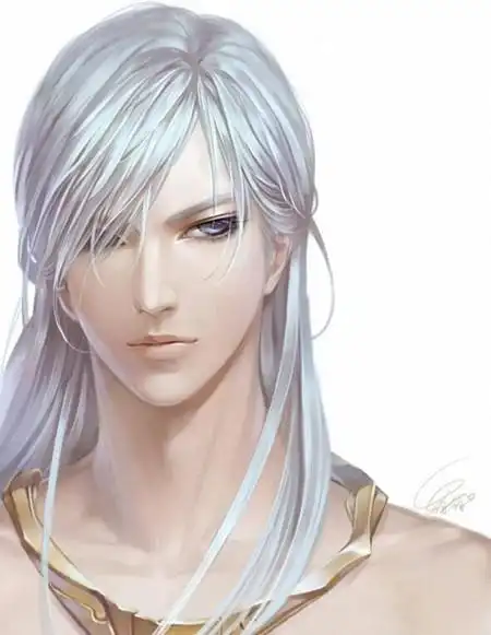 20张白发古风美男图集满头银发真的好迷人美图