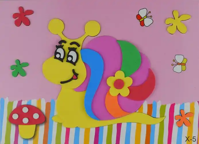 儿童手工3d立体贴画 eva手工制作粘贴画 x款小号立体贴画 eva贴画