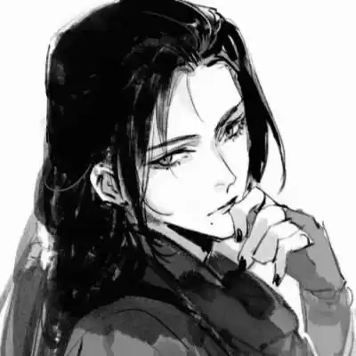 侠客头像男生古风黑白图片