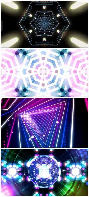 动感音乐乐器喇叭音led舞台演绎背景视频素材