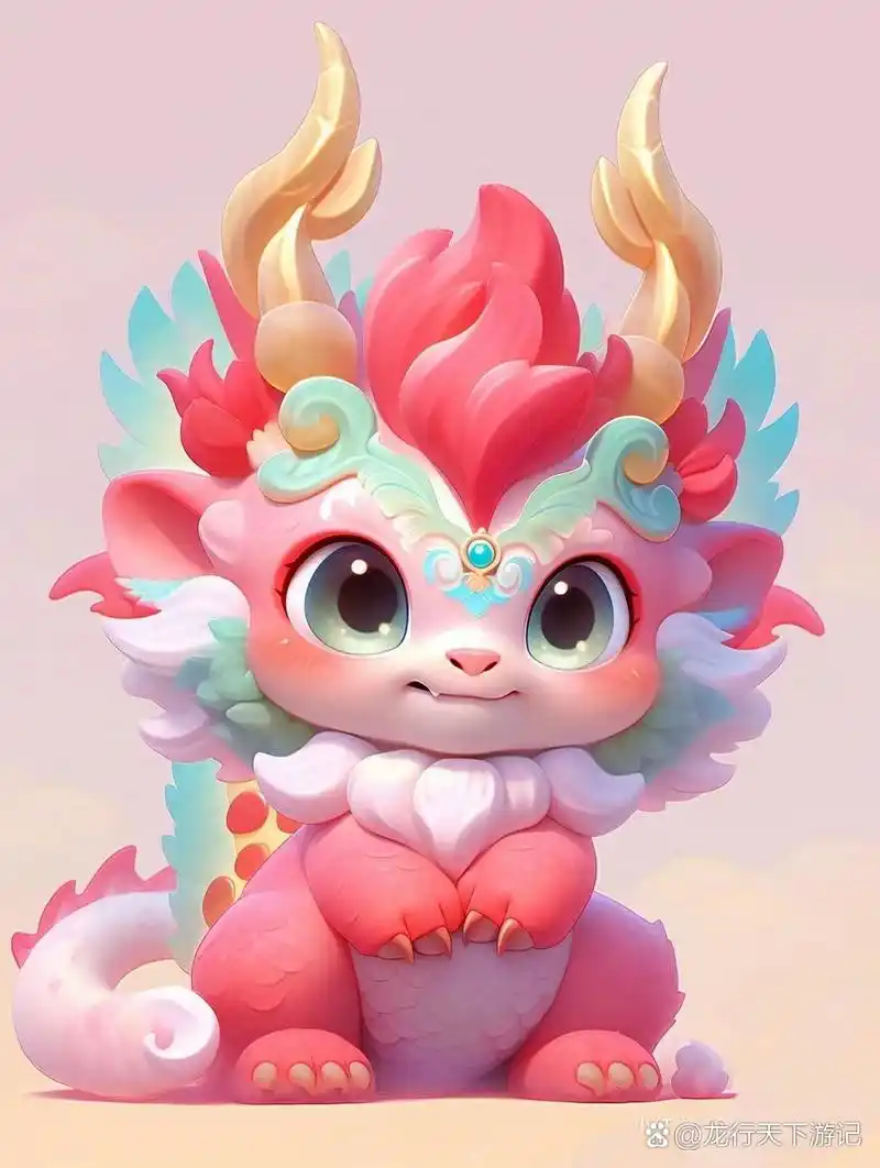 97 亲们,小龙圆圆的眼睛超可爱,感觉它在用无辜的眼神告诉你:"快