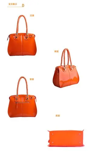 玛迪歌matiko清新熟女牛皮镜面水晶手提包md0050a 蓝色