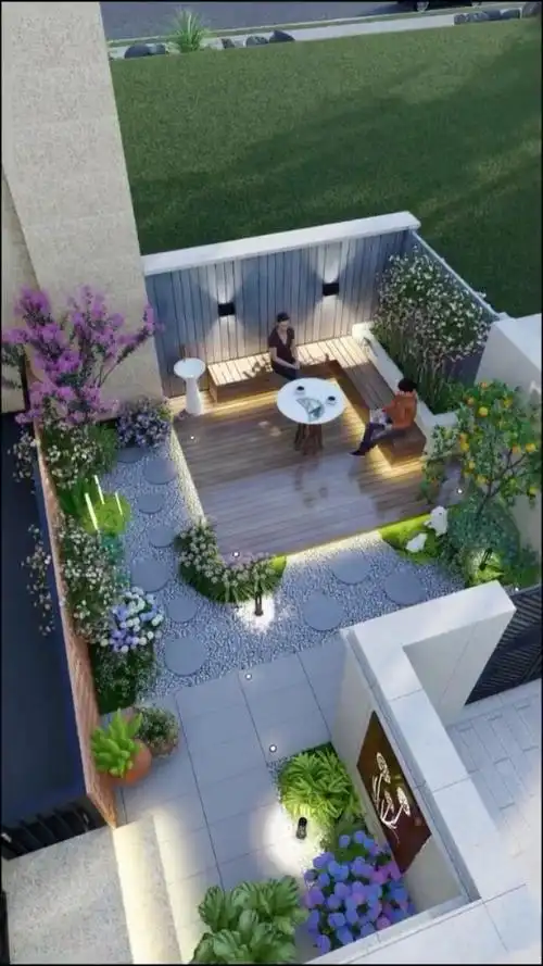 20平小庭院极致规划,美的合理实在