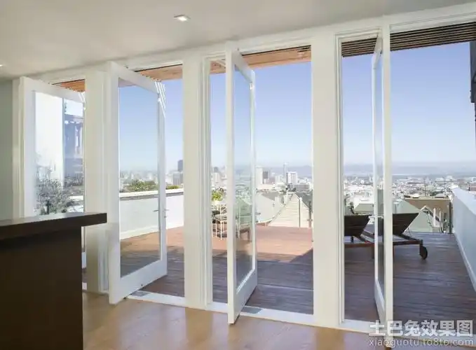 白色简约阳台门装修效果图设计图片赏析