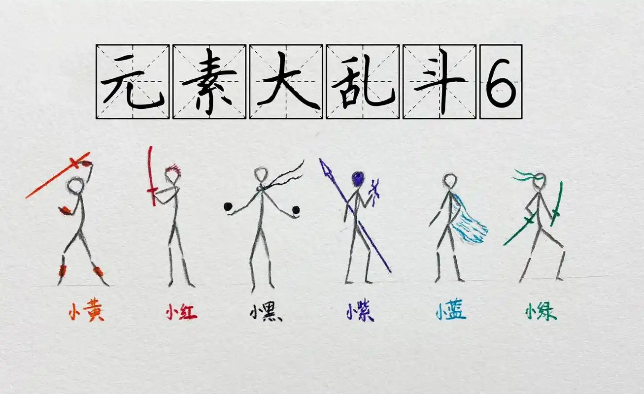 火柴人 #火柴人绘画 #元素 #简绘汤圆  又一个靓仔凉喽 - 抖音