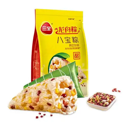 三全粽子龙舟八宝200g端午2只装粽子