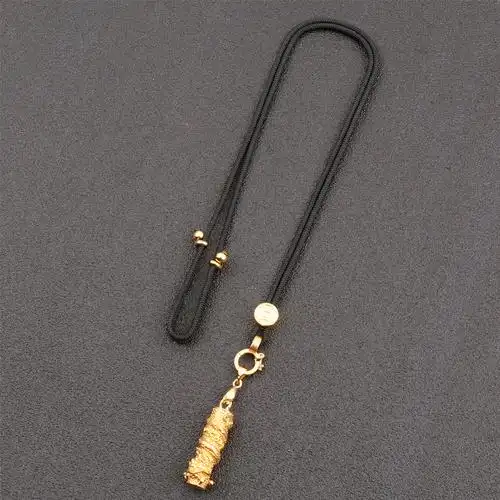 可调调节卡扣金佛黄金吊坠挂绳翡翠挂件绳子绳