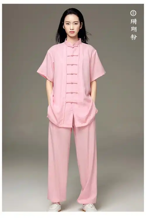 轻薄风短袖太极服女 夏季男太极拳练功服专业表演出服比赛