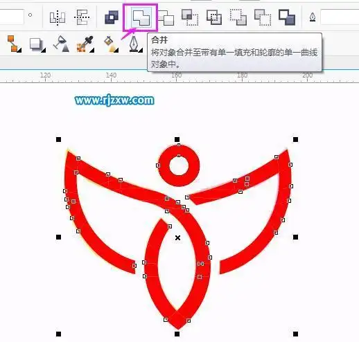 cdr智能填充工具抠logo