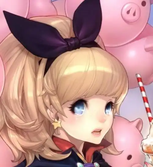 动漫头像活泼可爱的二次元女生笑起来真是太美了