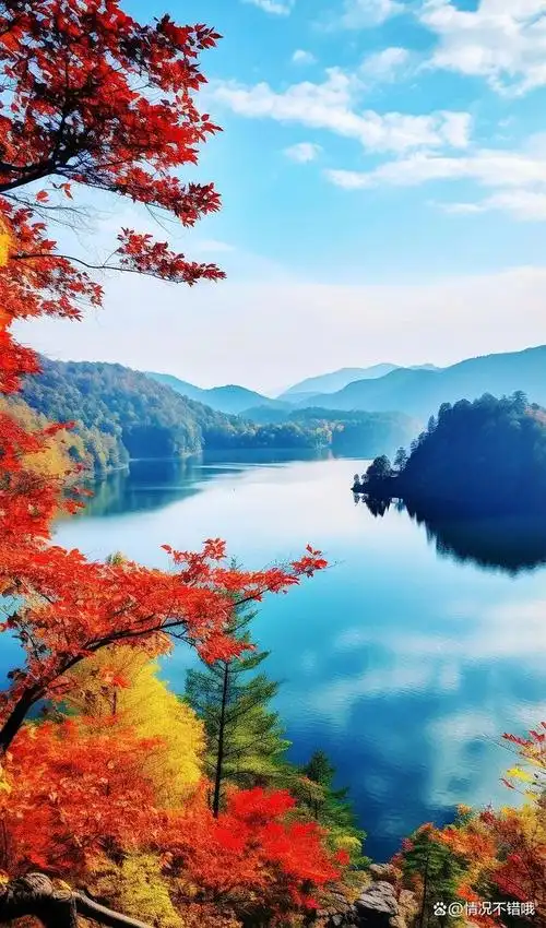 秋天的景色如诗如画.