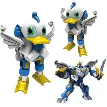 灵动创想 快乐酷宝*变形玩具 蛙王酷宝(白天鹅7505)