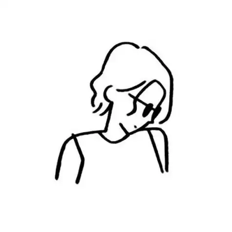 ins超火简笔画头像超清极简个性的卡通动漫简笔画头像图片