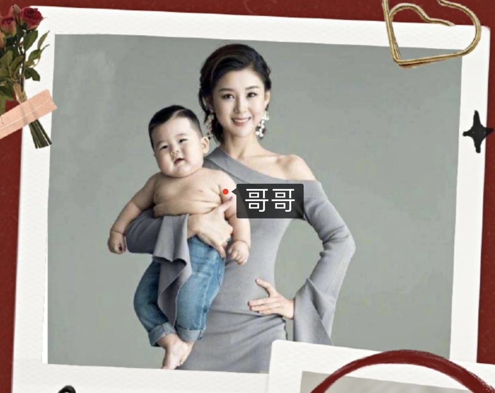 李小萌为二胎拍百日照,弟弟胖嘟嘟双下巴抢镜,和哥哥如复制粘贴