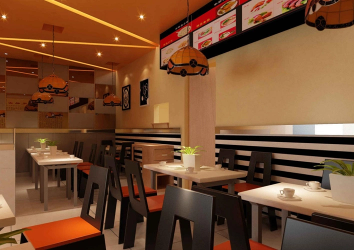 小店快装告诉你餐饮小吃店这样装修,生意排成几条街!