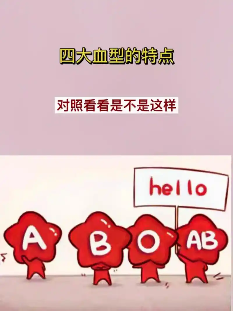 四大血型的特点#涨知识 #育儿知识 #教育 #抖音热门 #抖 - 抖音