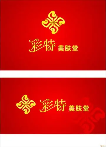 征集彩特美肤堂logo,名片等设计