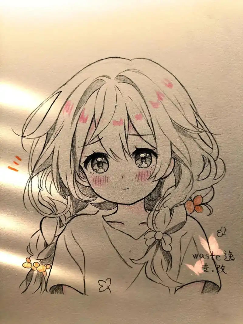 慢慢来吧#临摹 #绘画过程分享 #动漫手绘 - 抖音