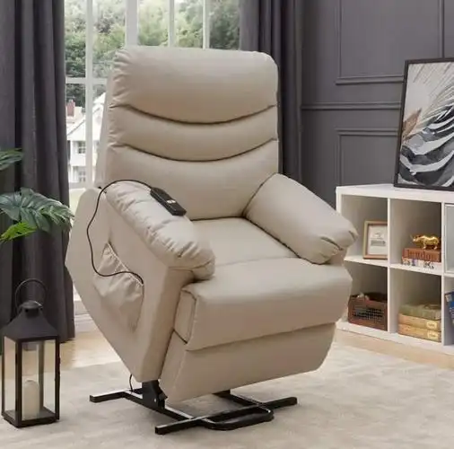 头等舱升降多功能沙发单人布艺皮艺躺椅助站可躺电动老人椅