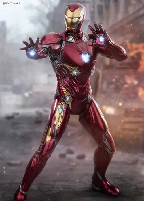 《复仇者联盟3: 无限战争》钢铁侠mark 50 1:6比例珍藏人偶官方实物图